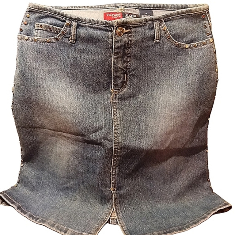 YOUNIQUE JEANS: JUNIOR JEANS SKIRT BLUE SIZE 16